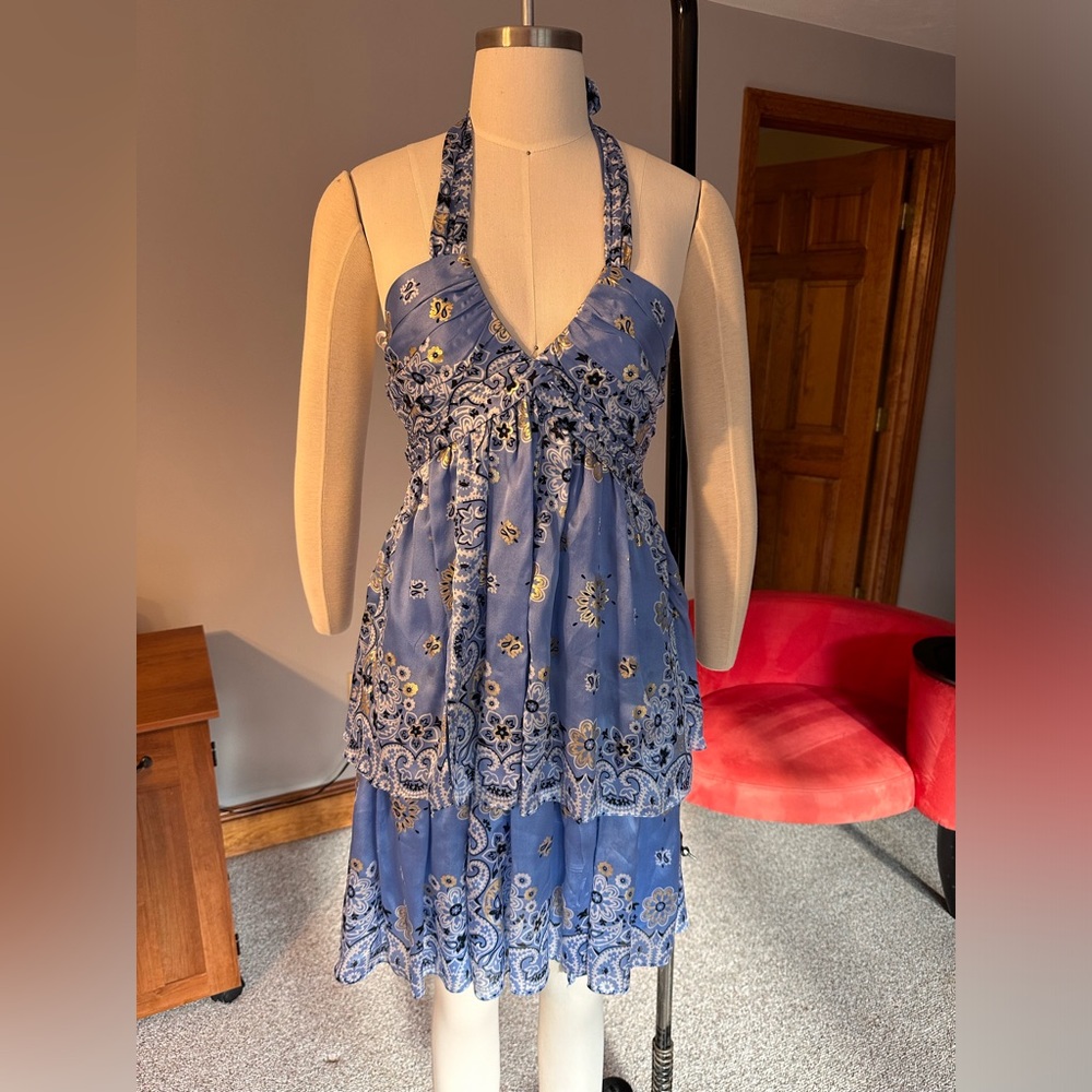 Silk bandanna print dress by La Rok